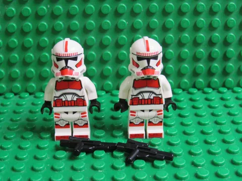Lot 2 LEGO Star Wars Shock Trooper sw0316 75354 Coruscant Guard Gunship SD48