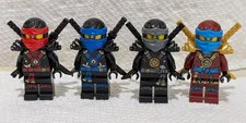Lego Ninjago Lot of 4 DEEPSTONE ARMOR (Possession) minifigs KAI, Jay, COLE, Nya