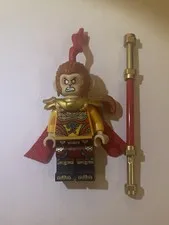 LEGO Monkie Kid Battle Monkey King Minifigure with Staff 80024