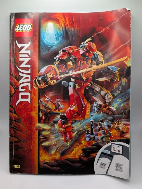 LEGO NINJAGO: (71720) Fire Stone Mech Instruction Manual/Booklet Only OEM