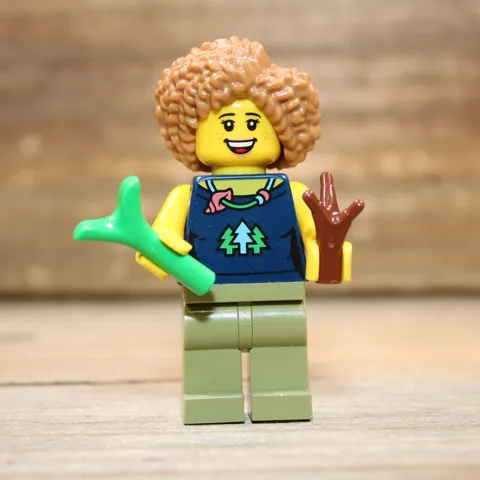 LEGO City Female Minifigure cty1523 from Set 60386 Recycling Truck