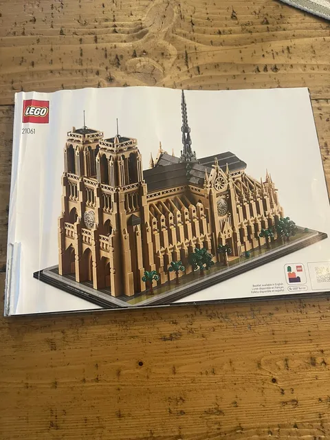 MANUAL ONLY from LEGO Architecture 21061 Notre-Dame de Paris