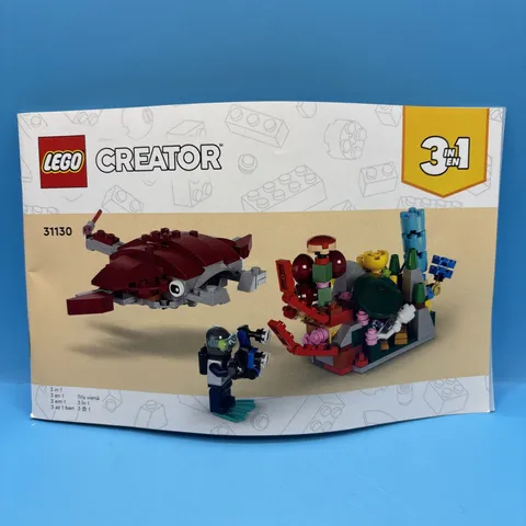 2022 Lego Creator 31130 64-page Construction Building Manual Booklet - 3-in-1