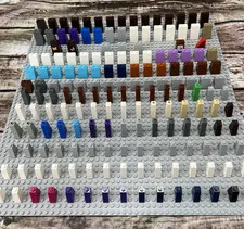 Lego Lot of 172 Multicolored Slope 75 and Slope 65 Slope Bricks 2x2x3 to 2x1x2
