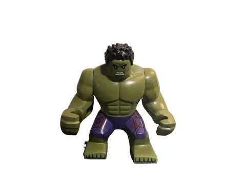 Lego Hulk Big Fig Minifigure sh0173 Dark Purple Pants w/ Avengers Logo (2015)