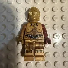 LEGO Star Wars C-3PO Minifigure Gold & Brown Droid/Cyborg Figure red arm sw0653
