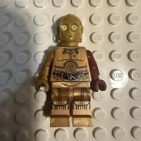 LEGO Star Wars C-3PO Minifigure Gold & Brown Droid/Cyborg Figure red arm sw0653