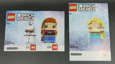 LEGO Brick Headz Disney Frozen ELSA ANNA OLAF Instruction Booklets 41617 & 41618