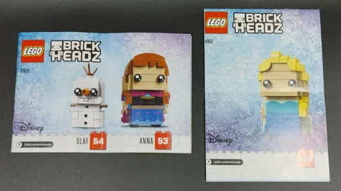 LEGO Brick Headz Disney Frozen ELSA ANNA OLAF Instruction Booklets 41617 & 41618