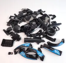 LEGO Parts - Assorted Black,  Bulk Pieces - QTY 91 pc (5.3 oz)