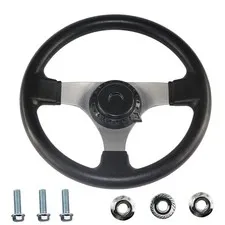 Pro Bat 300Mm/11.8 Steering Wheel 110Cc Go Kart Steering Wheel Cap For 110Cc