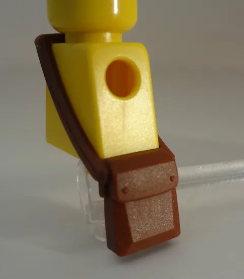 NEW Lego Reddish Brown Minifig, MESSENGER BAG - Map Case Sholder Bag