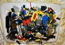 Lego Lot 4 Pounds lbs 6 oz of  Random Mixed Pieces Bulk as shown no mini figures