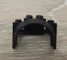 Lego 18974 Black Vehicle Mudguard 4 x 2 1/2 x 2 1/3 with Arch Round Piece Part