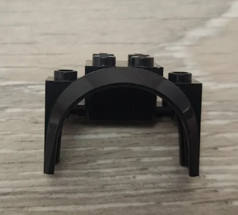 Lego 18974 Black Vehicle Mudguard 4 x 2 1/2 x 2 1/3 with Arch Round Piece Part