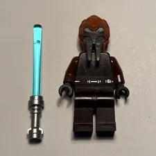 LEGO Star Wars Plo Koon Minifigure sw0538 with Blue Lightsaber from Set 75045