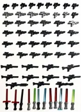 LEGO Star Wars 63 Pc Star Wars Weapons Clone Guns, Rifles & Light Sabers Darth