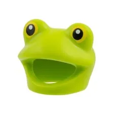 LEGO - Minifig, Head Cover, Costume Frog with Yellow Eyes, Black Pupils - Lime