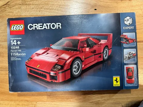 LEGO Creator Expert Ferrari F40 (10248) 1158 pcs Complete Set Box 14+