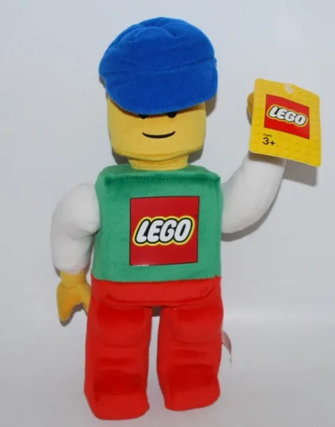 2010 LEGO Plush Minifigure 13" Soft Figure Blue Outfit Removable Hat – New