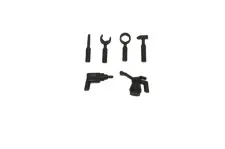 12 Lego® Figure Minifig Accessories Tool Tools SET