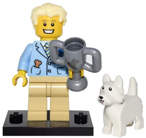 LEGO Minifigure Dog Show Winner Series 16 col16-12 Lego Mini Figure Dog Show Dog