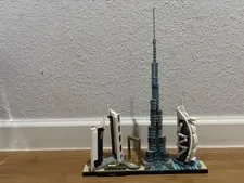 LEGO Architecture Lot Of 2 Skyline Dubai And Shanghai, Complete, Already Built