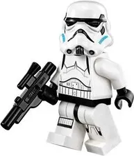 LEGO Stormtrooper with Dark Azure Helmet Vents Frown Minifigure 75078 New