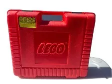 Vintage 1985 Lego RED Plastic Storage Container Case Carry Box 15x12x4