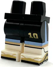 Lego New Lionel Messi Minifigure Pants Legs Soccer Player Number 10 Logo