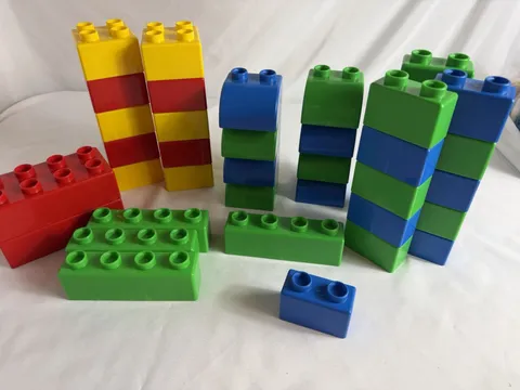 Vintage Lot of 40 LEGO  Jumbo Bricks