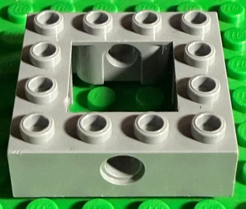 LEGO Technic Brick 4 x 4 Open Center Light Bluish Gray