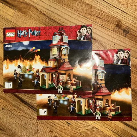 LEGO 4840 HARRY POTTER THE BURROW 2 INSTRUCTION BOOKLETS MANUALS ONLY