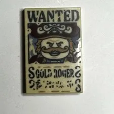 LEGO One Piece GOLD ROGER Wanted Poster 75636 75637 75638 75639 Printed GOL D