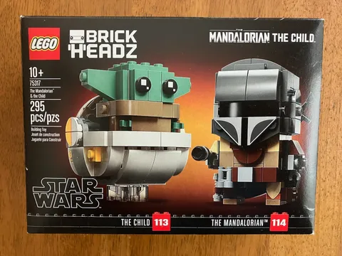 LEGO BRICKHEADZ STAR WARS 75317 - The Mandalorian & The Child -New in Sealed Box