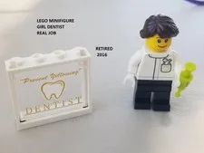 LEGO Minifigure Girl Dentist Real Job