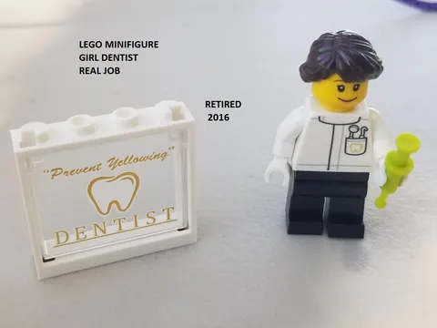 LEGO Minifigure Girl Dentist Real Job