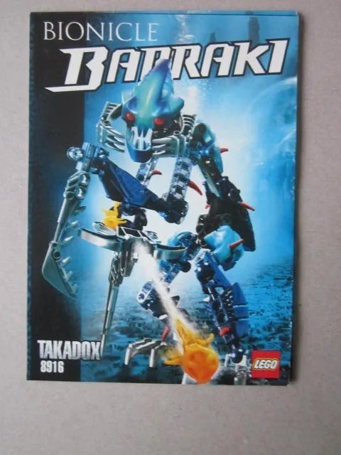 Lego Building Instructions Instruction Bionicle 8916 Barraki Takadox