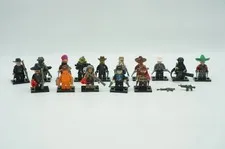 LEGO Custom Minifigure Lot Western Cowboy Army Military SWAT Punk Commando