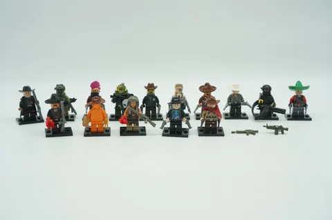 LEGO Custom Minifigure Lot Western Cowboy Army Military SWAT Punk Commando