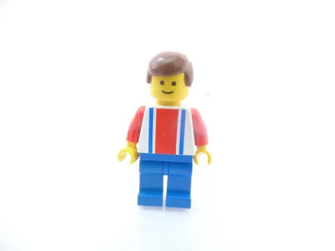 Soccer Player Red, White, and blue #7 LEGO Minifigure 3409