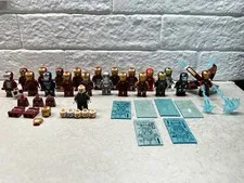 Lego Iron Man Minifigure Lot, Collection, 21 Minifigures, Extra Pieces included