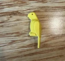 LEGO yellow Parrot mini figure Pirate 1.25” Tall VTG