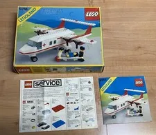 Vintage Lego 6356 Med-Star Rescue Plane Complete with Box and Manual
