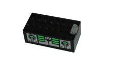 Lego® 9V TRAIN Railway Monorail Battery Box BLACK WITH 9V STICKER