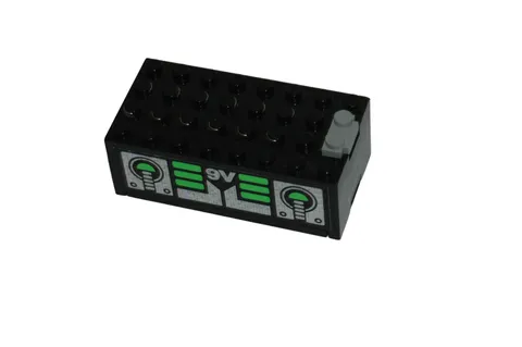 Lego® 9V TRAIN Railway Monorail Battery Box BLACK WITH 9V STICKER
