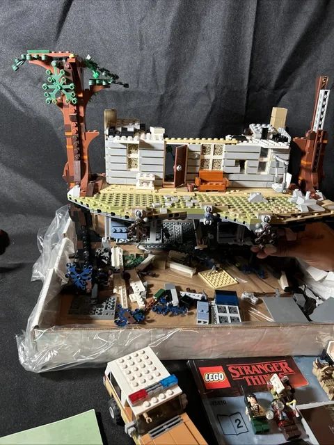 Lego Stranger Things Set 75810 The Upside Down Partially Assembled No Box