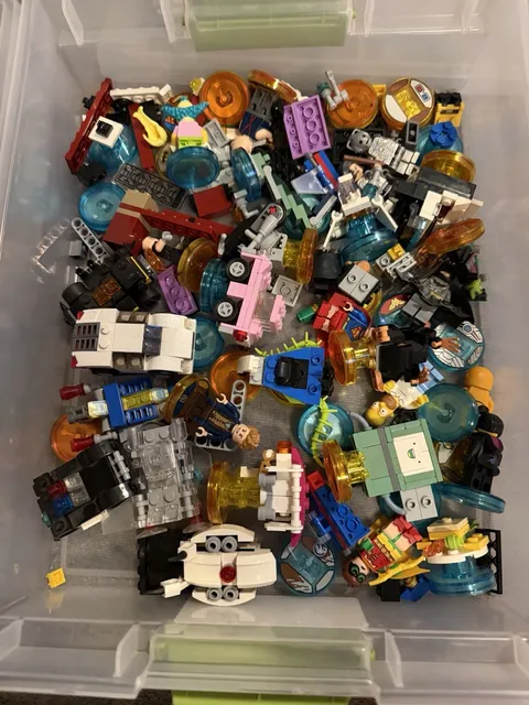 Huge LEGO Dimensions Parts & Character Lot - 40+ Figures, NFC Tags, Vehicles