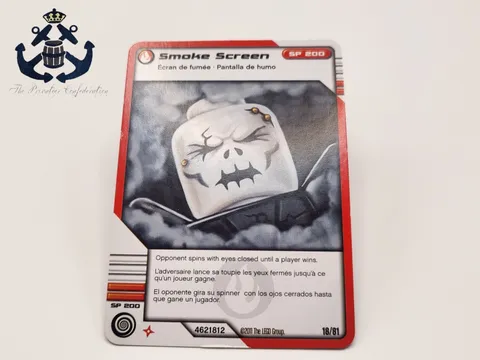 LEGO 2011 NINJAGO Masters of Spinjitzu Game Card #18 Smoke Screen 4621812