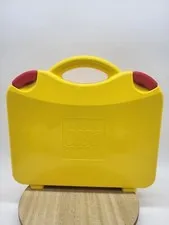 LEGO Official Storage Box Brick Travel Carry Case Yellow 2012 